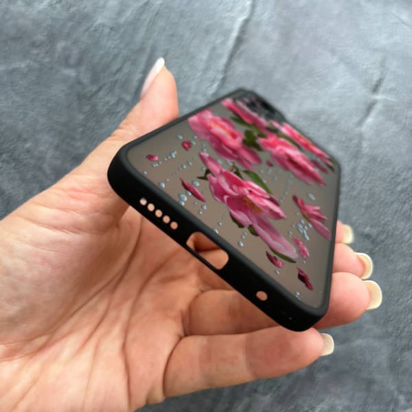 Чохол для Xiaomi 12 / 12x / 12s з захистом камери з квітами та дощем