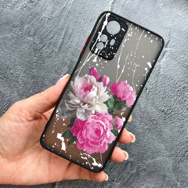Чохол для Xiaomi 12 / 12x / 12s з захистом камери з квітами півонії класичні