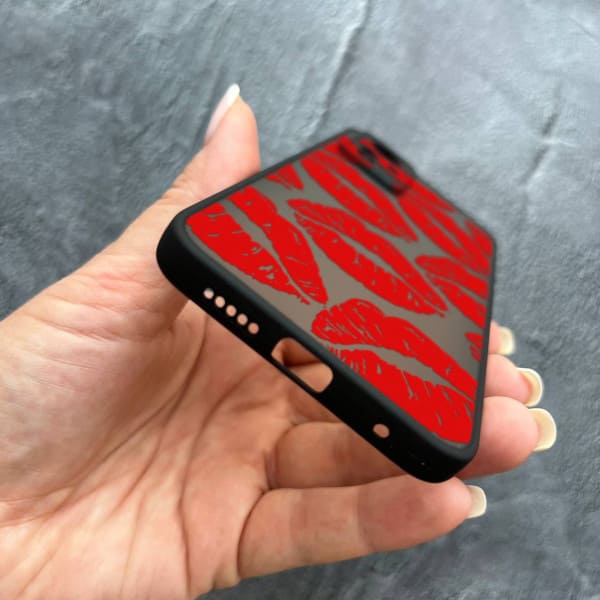 Чехол для Xiaomi 12 / 12x / 12s с защитой камеры с красными губами
