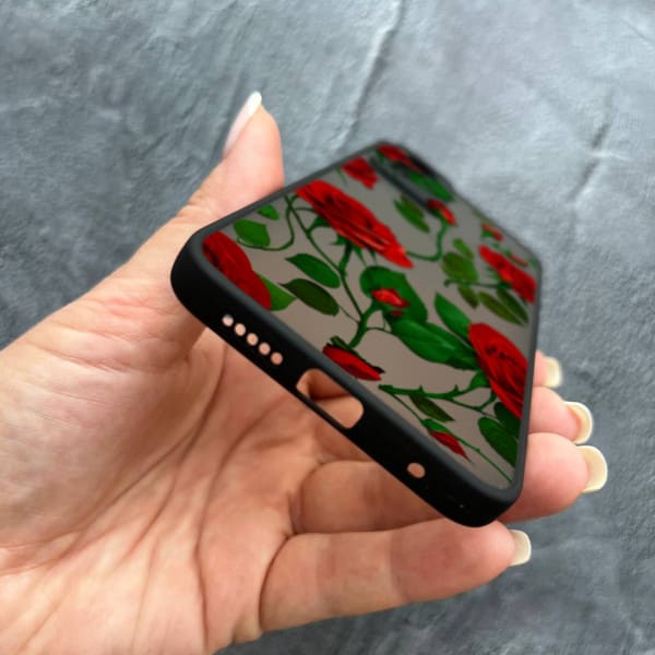 Чохол для Xiaomi 12 / 12x / 12s з захистом камери з квітами червоні троянди