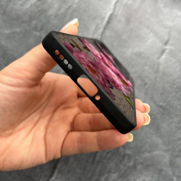 Чехол для Infinix Note 40 4G с защитой камеры с цветами и каплями