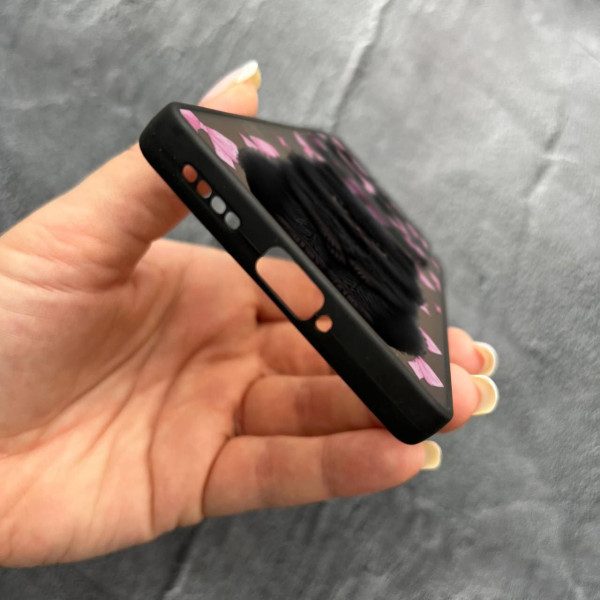 Чехол для Infinix Note 40 4G с защитой камеры детский с котом и бантиками
