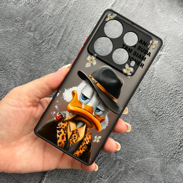 Чехол для Infinix Note 40 4G с защитой камеры с Дональдом Даком