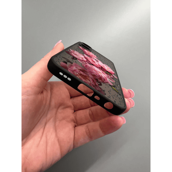 Чехол для Oppo A38 / A18 с защитой камеры с цветами и каплями