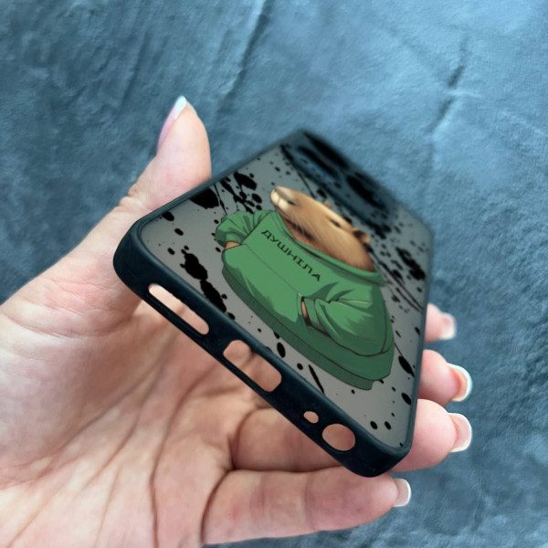 Чехол для Infinix Hot 40 / Hot 40 Pro с защитой камеры с капибарой