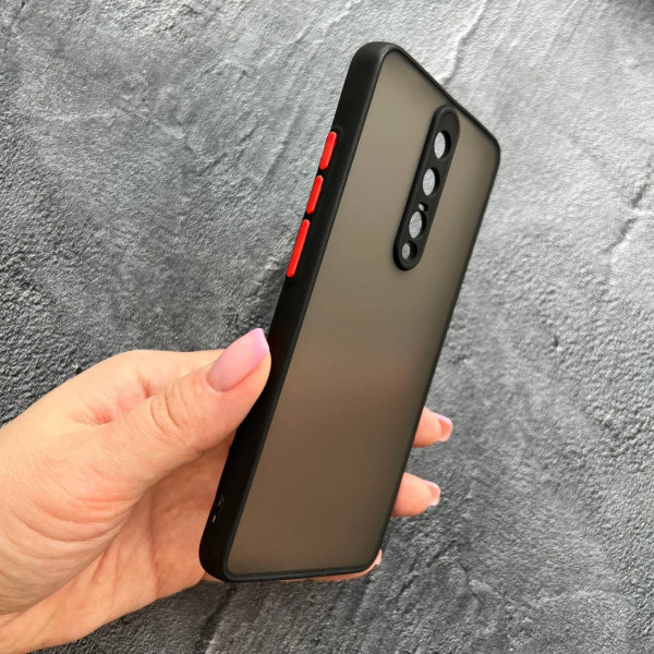 Чохол для Xiaomi Redmi Mi 9T / Mi 9T Pro / K20 / K20 Pro з захистом камери матовий пластик без дизайну з чорним бортиком