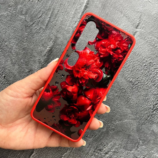 Чохол для Xiaomi Mi Note 10 / Note 10 Pro / Mi CC9 Pro чохол з квітами півонії червоні