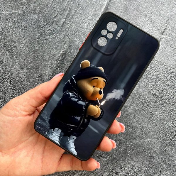 Чохол для Xiaomi Redmi Note 10 4G / Note 10s / Xiaomi Poco M5s з захистом камери з ведмедиком Вінні