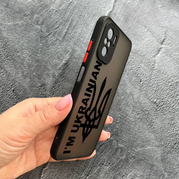 Чехол для Xiaomi Redmi Note 10 4G / Note 10s / Xiaomi Poco M5s патриотический с защитой камеры I`m Ukrainian