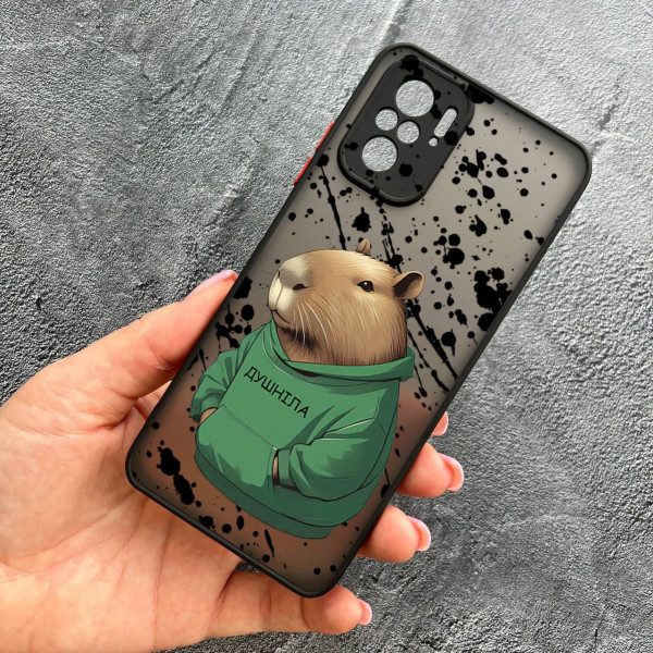 Чохол для Xiaomi Redmi Note 10 4G / Note 10s / Xiaomi Poco M5s з захистом камери з капібарою