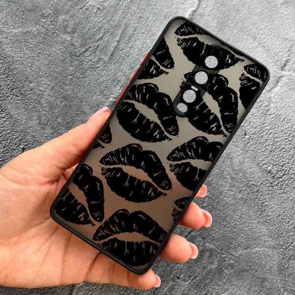 Чехол для Xiaomi Mi 9T / Mi 9T Pro / Redmi K20 / K20 Pro с защитой камеры с черными губами