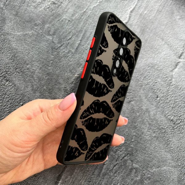 Чехол для Xiaomi Mi 9T / Mi 9T Pro / Redmi K20 / K20 Pro с защитой камеры с черными губами
