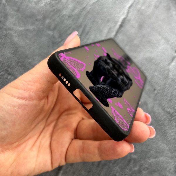 Чехол для Xiaomi Mi 9T / Mi 9T Pro / Redmi K20 / K20 Pro с защитой камеры с пантерой и бабочками