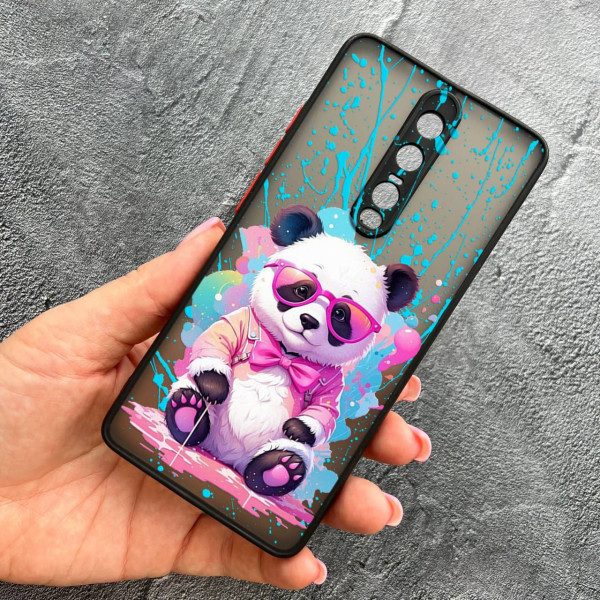 Чехол для Xiaomi Mi 9T / Mi 9T Pro / Redmi K20 / K20 Pro с защитой камеры с пандой в очках