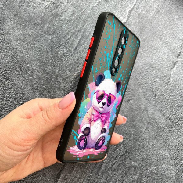 Чехол для Xiaomi Mi 9T / Mi 9T Pro / Redmi K20 / K20 Pro с защитой камеры с пандой в очках