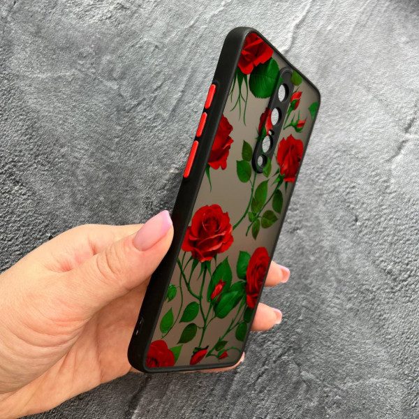 Чехол для Xiaomi Mi 9T / Mi 9T Pro / Redmi K20 / K20 Pro с защитой камеры с цветами красные розы