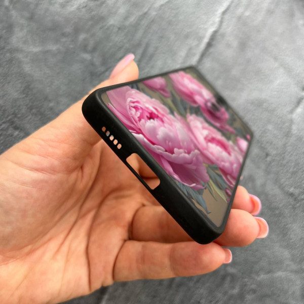 Чехол для Xiaomi Mi 9T / Mi 9T Pro / Redmi K20 / K20 Pro с защитой камеры с цветами пионами крупными