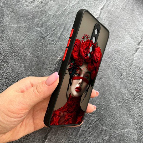 Чехол для Xiaomi Mi 9T / Mi 9T Pro / Redmi K20 / K20 Pro с защитой камеры с девочкой и лентой