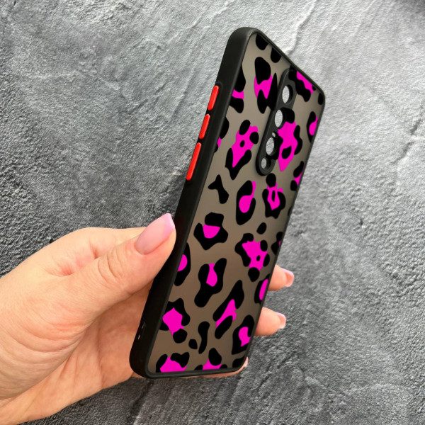 Чехол для Xiaomi Mi 9T / Mi 9T Pro / Redmi K20 / K20 Pro с защитой камеры с леопардом розовым
