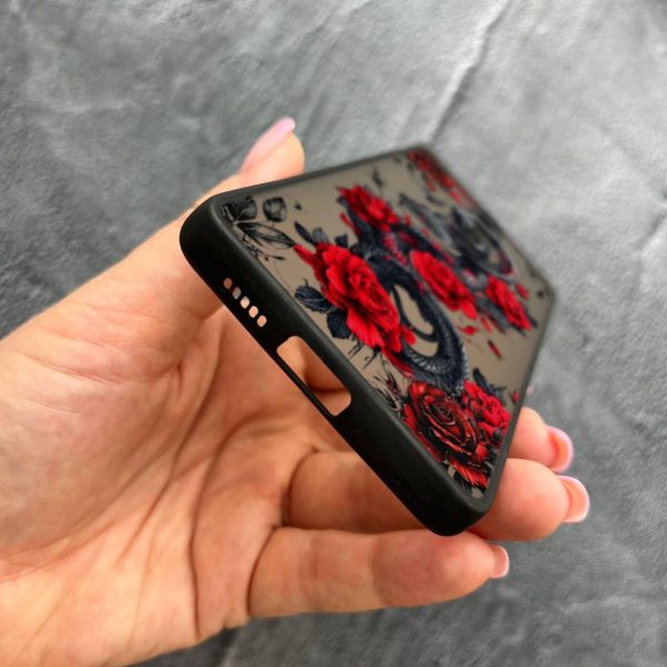 Чехол для Xiaomi Mi 9T / Mi 9T Pro / Redmi K20 / K20 Pro с защитой камеры со змеей в цветах
