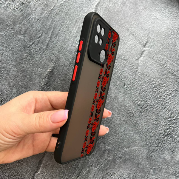 Чохол для Xiaomi Redmi 10С / Xiaomi Poco C40 із захистом камери з вишиванкою Донеччина