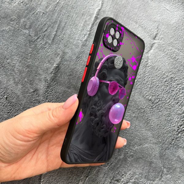 Чехол для Xiaomi Redmi 10A / Redmi 9C с защитой камеры с греческой скульптурой Давид