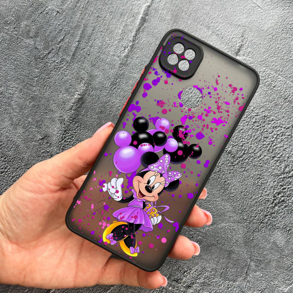 Чохол для Xiaomi Redmi 10A / Redmi 9C з захистом камери дитячий з Мінні Маус та повітряними кульками