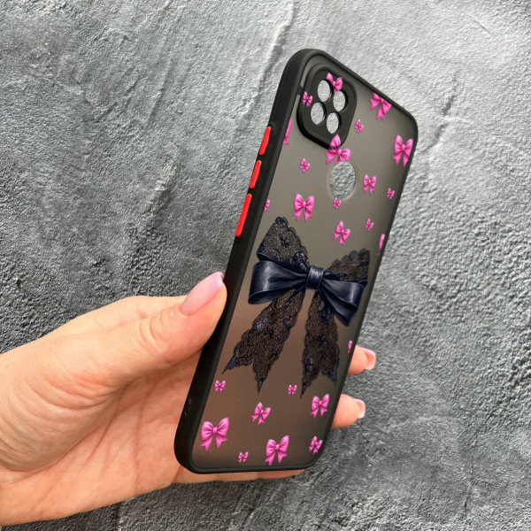 Чохол для Xiaomi Redmi 10A / Redmi 9C з захистом камери з бантиком