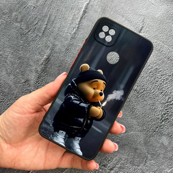 Чохол для Xiaomi Redmi 10A / Redmi 9C з захистом камери з ведмедиком Вінні