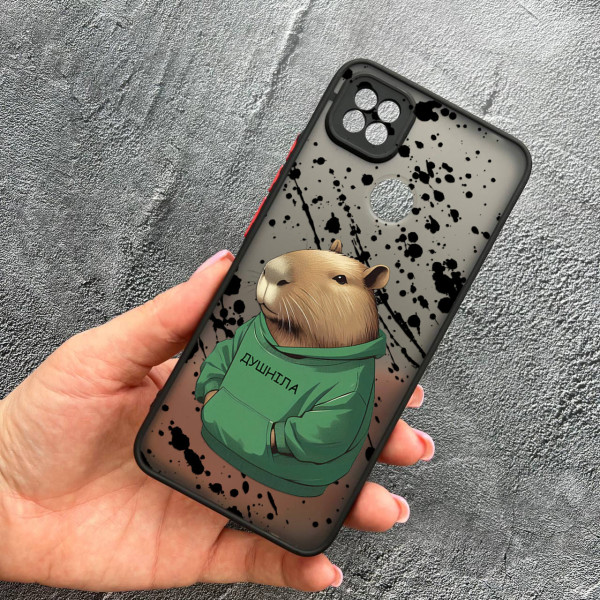 Чохол для Xiaomi Redmi 10A / Redmi 9C з захистом камери з капібарою