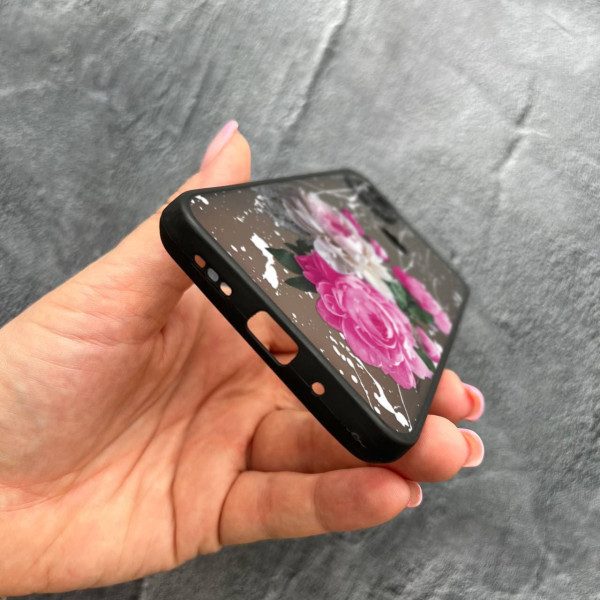Чехол для Xiaomi Redmi 10A / Redmi 9C с защитой камеры с цветами пионы классические