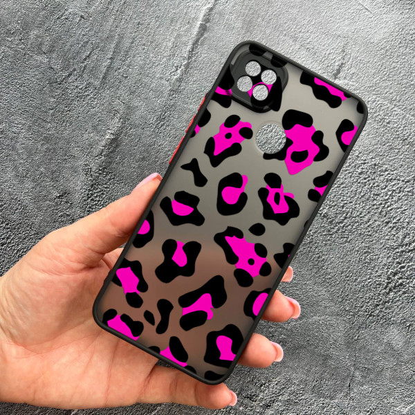 Чохол для Xiaomi Redmi 10A / Redmi 9C з захистом камери з леопардом рожевим