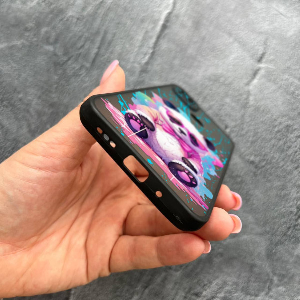 Чохол для Xiaomi Redmi 10A / Redmi 9C з захистом камери з пандою в окулярах