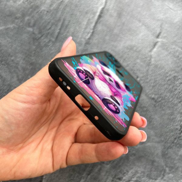 Чехол для Xiaomi Redmi 10A / Redmi 9C с защитой камеры с пандой в очках