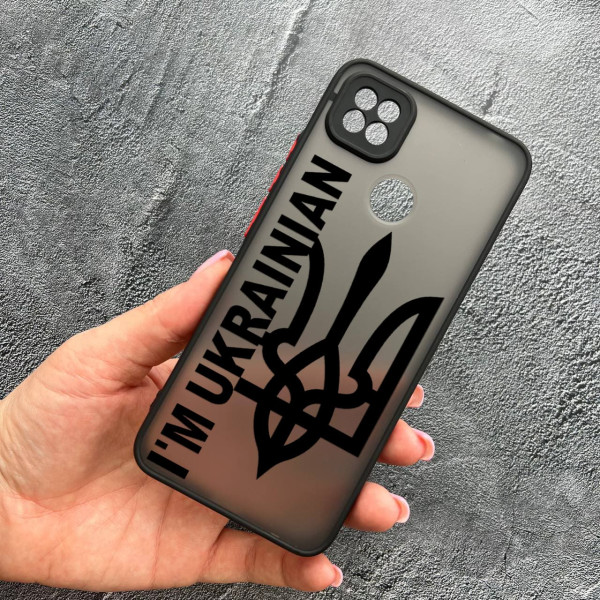Чохол для Xiaomi Redmi 10A / Redmi 9C патріотичний з захистом камери I`m Ukrainian