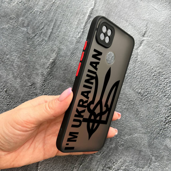 Чохол для Xiaomi Redmi 10A / Redmi 9C патріотичний з захистом камери I`m Ukrainian