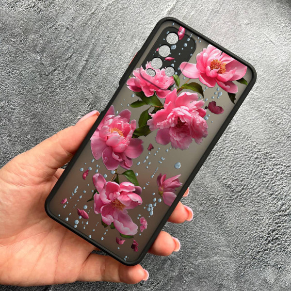 Чохол для Xiaomi Redmi 9T з захистом камери з квітами та дощем