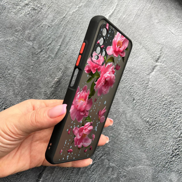 Чохол для Xiaomi Redmi 9T з захистом камери з квітами та дощем