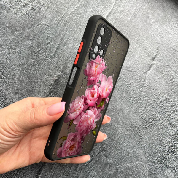 Чохол для Xiaomi Redmi 9T з захистом камери з квітами та краплями