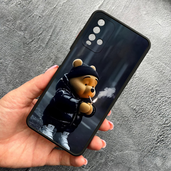 Чохол для Xiaomi Redmi 9T з захистом камери з ведмедиком Вінні