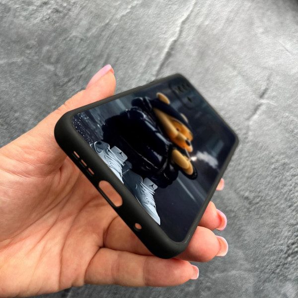 Чехол для Xiaomi Redmi 9T с защитой камеры с мишкой Винни