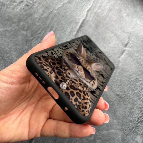 Чехол для Xiaomi Redmi 9T с защитой камеры с зайцем в леопарде