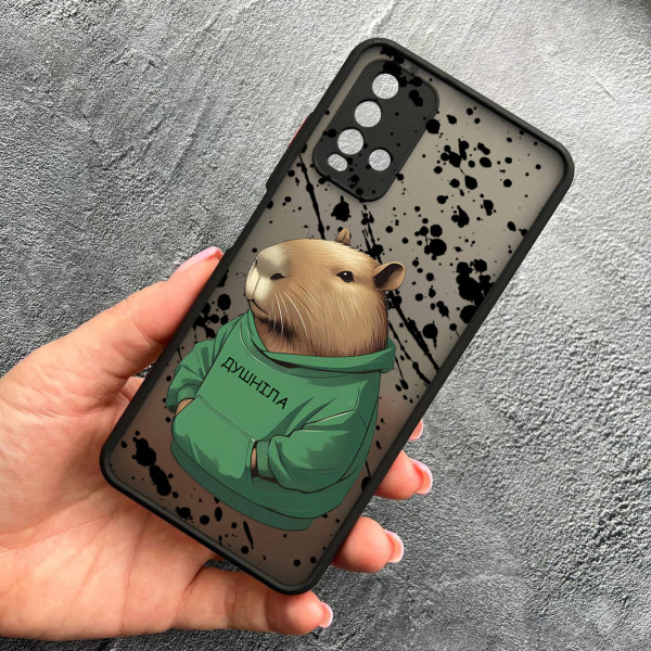 Чохол для Xiaomi Redmi 9T з захистом камери з капібарою