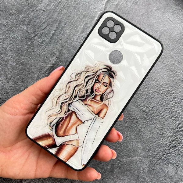Чехол для Xiaomi Redmi 9C с защитой камеры с девочкой