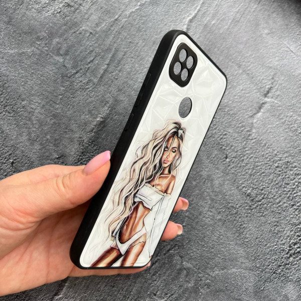 Чехол для Xiaomi Redmi 9C с защитой камеры с девочкой