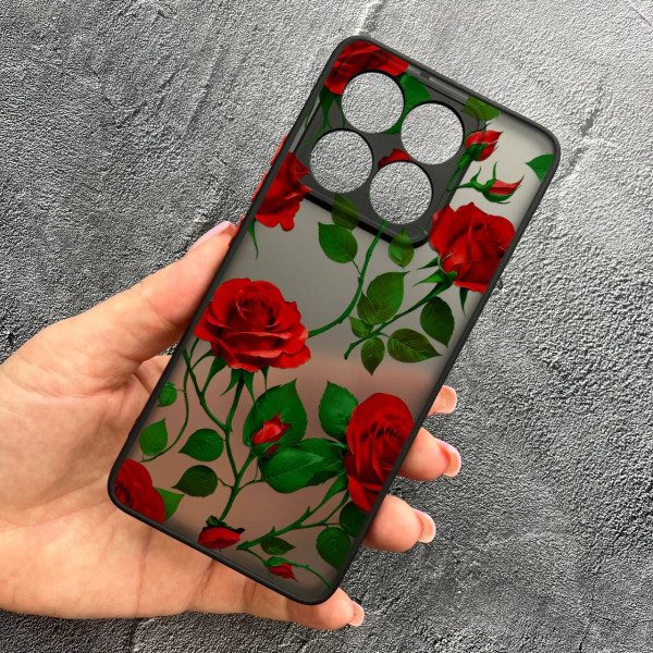Чохол для Xiaomi 14T з захистом камери з квітами червоні троянди