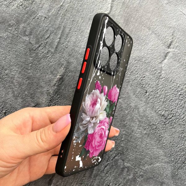 Чохол для Xiaomi 14T з захистом камери з квітами півонії класичні