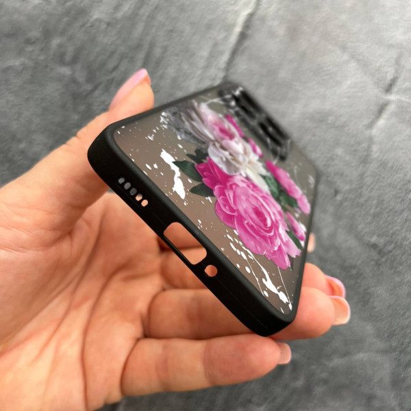 Чехол для Xiaomi 14T с защитой камеры с цветами пионы классические