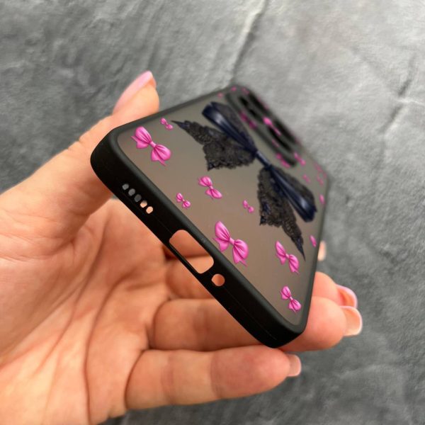 Чехол для Xiaomi 14T с защитой камеры с бантиком