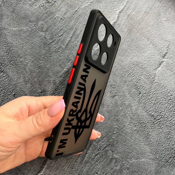 Чехол для Infinix Note 40 Pro X6850 патриотический с защитой камеры I`m Ukrainian